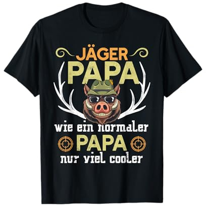 Jäger Papa Cooler Vatertag Jagd T-Shirt