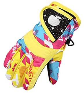 Clacce Skihandschuhe Kinder, Snowboard Handschuhe Schneehandschuhe Winter Fäustlinge für 3-16 Jahre Mädchen und Jungen Skifahren Snowboard Reiten Laufen Wandern