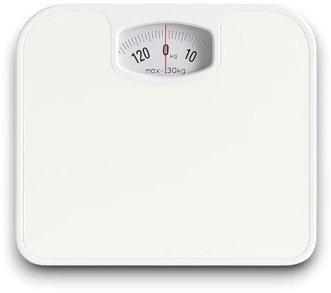 KORAT Bilancia Pesa Persone Meccanica Portata Fino a 130 kg Design Compatto e Robusto Quadrante Analogico ad Alta Precisione Antiscivolo Disponibile in 4 Colori Moderni
