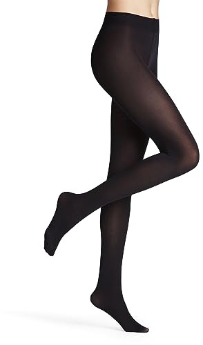FALKE Damen Strumpfhose Fine Softness 50 DEN W Ti halb-blickdicht einfarbig 1 Stück, Schwarz Black 3000, XL