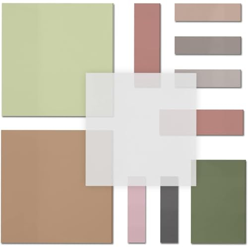 VICDUEKG 400 Blätter Transparente Haftnotizen, Transparent Sticky Notes, Selbstklebende Wasserfest Haftnotizen Set für Schule, Büro, Zuhause (75x75mm,57x36mm,56x17mm,43x11mm)