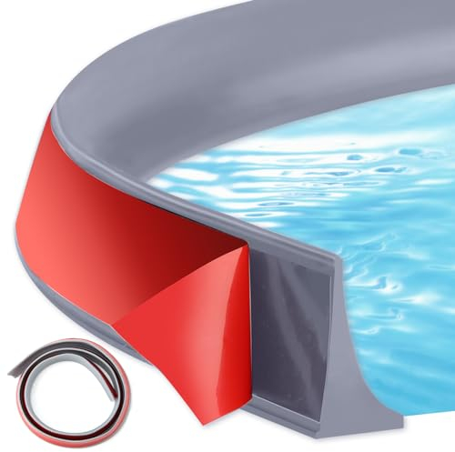 Barrière Seuil de Douche Pliable 100CM, Joint Porte Douche Anti Débordement en Silicone Gris, Adhésif Durable pour Séparation Humide/Sèche, Idéal pour Cabines de Douche et Douches Italiennes