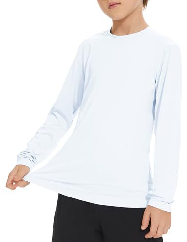 Neoprenanzug Kinder Uv Shirt Sonnenschutz Badeshirt Uv Herren Schwimmshirt Kinder Sonnenschutz Badeshirt Uv Rash Guard Badeanzug Jungen Rashguards Für Jungen Weiß S