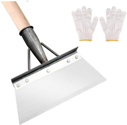 Ulsam Stainless Steel Garden Shovel With Weeding Tool for Moss and Weeds - Multifunctional Outdoor Cleaning Tool (23 CM)