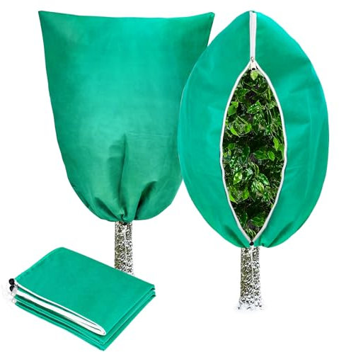Hysagtek Cappuccio Protezione Piante Inverno 2 Pezzi Protezione Invernale per Piante Copertura Piante Inverno 80 x 120 cm Protezione dal Freddo Coperture Copertura Piante Inverno