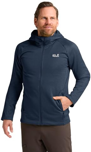 Jack Wolfskin Herren Peak District Hooded Fz M, Midnight Sky, XXL EU