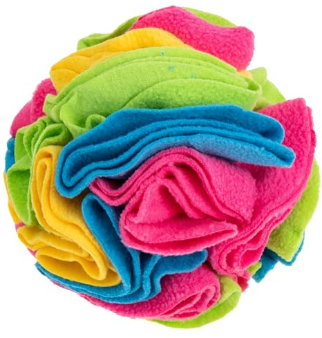 BAZEITFLOW Balones Olfativas para Mascotas de Polar Fleece, Juguetes para Perros Que Fomentan el Ejercicio Físico y Comer Mientras Juegan en Casa o Jardín