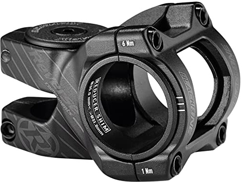 Reverse Black-One D-2 MTB Fahrrad Vorbau 31.8mm / 35mm inkl. Top Cap, Schraube, Kralle schwarz