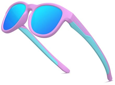 ACBLUCE Girls Sunglasses for Kids Polarized Sports Teen Youth Children Softball Outdoor Running Cycling Fishing Glasses Age 5-13
