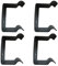The Bath People Horizontal Radiator Brackets - Anthracite