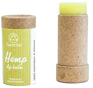 Suntribe Natural Radical Moisture Hanf Lip Balm - 6 g, Bio - 100% Natürlich, Vegan & Zero Waste - Beruhigend & Rückgewinnend - Lavendel & Pfefferminze Duft (Parfümfrei) - Gewinner Beauty Shortlist