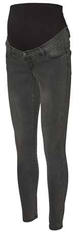 MAMA.LICIOUS VMMTANYA MR S Piping Jeans VI207 GA Noos, Jeans da Donna, Dark Grey Denim, S