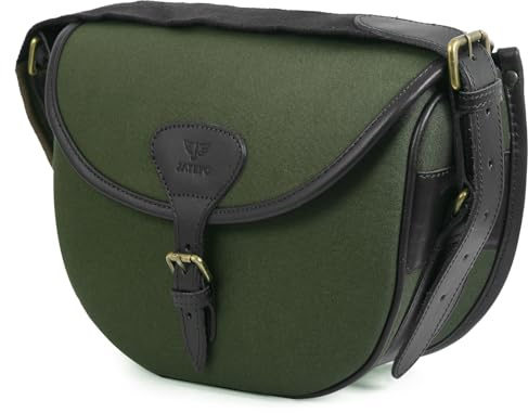 Jayefo R-17 Cotton Hunting Bag - Stylish & Functional Cotton Bag for Hunting, Messenger Bag with Leather Shoulder Straps | Metal Buckle for Outdoor Adventures