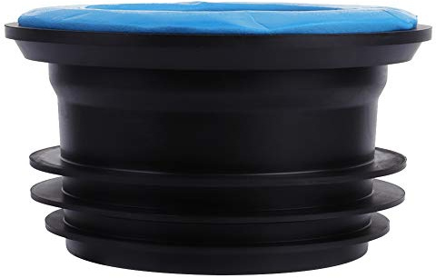 Lwuey Toilet Flange, Toilet Ring Rubber Seal Drain Pipe Sealer Wax Free Thickened Toilet Bowl Gasket 80 to 110cm Diameter Outlet Pan Connector Odor Leak Proof Bathroom WC Fitting Repair Replacement