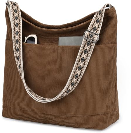 VX VONXURY Bolso Bandolera para Mujer Bolso de Hombro Grande con Correa Ajustable Bolsa de Transporte para Viajes Shopper Escuela