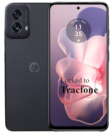 Tracfone Moto g Power 5G 2024, 128GB, 7-in FHD+ 120Hz Display, Prepaid Smartphone, Black, 50MP Main Camera (Locked to Tracfone)