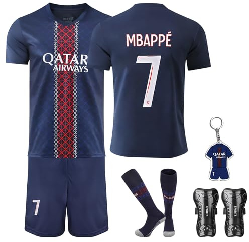 Czzovos Maillot de Football pour Enfants 25/26,n°7 Maillot de Football, Ensemble de Maillot de Football pour Enfants T-Shirt et Short Maillot de Football,22