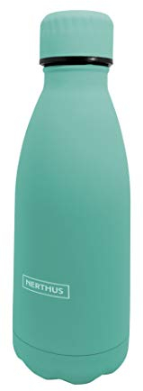 Nerthus FIH 614 Termo Doble Pared para frios y Calientes Diseño Turquesa de Acero Inoxidable 350 ml Libre de BPA, Tapon Hermético, 18/8