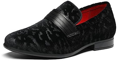 Bruno Marc Boy's Dress Shoes Tuxedo Loafers,Black,13 Little Kid