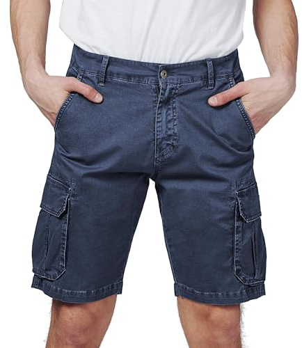RE&X JEANS COUTURE Pantaloncini Uomo Confortevole Traspirante. STOFFE Cotone Cargo Bermuda Uomo