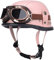 RCGNR Halbschalenhelm ECE Zertifiziert, Jethelm Retro, Vintage Motorrad Helm, Scooter-Helm, Offenem Helm, mit Brille Halbhelm für Männer Frauen,Rosa,M
