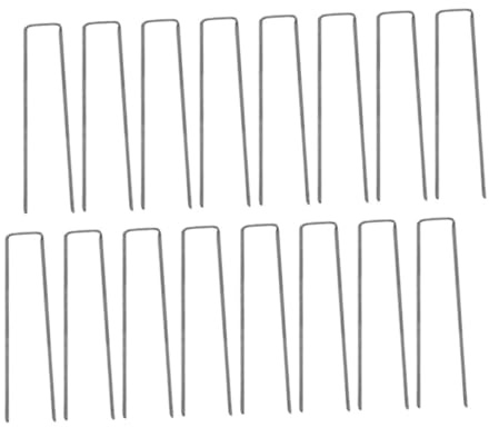 Toyvian 50 Piezas Clavos para Césped Grapas De Jardinería Tipo u Clavos De Tierra para Césped Artificial para Fijar Artificial Exteriores