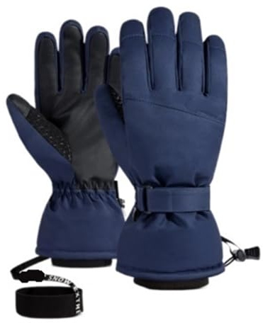 Generisch Gants de ski ultra légers pour homme et femme, gants de snowboard d'hiver imperméables pour moto et extérieur