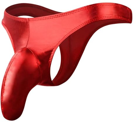 Genérico Tanga Hombre Lenceria Sexy Erótico Lencería Corto Calzoncillos Tallas Grandes Elegante Ropa Eróticos Slips Ligero Disfraz Cuero Transpirable Ajustados Casual