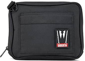 DIME BAGS Odor Sealing Padded Pouch, Carbon-Lined Smell Blocking Bag with Protective Interior for Glass & Gear, Water-Resistant Exterior, Low-Profile & Discreet (10 Inch, Black)