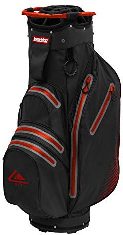 Longridge Waterproof Golf Cart Bag,Black/Red