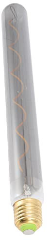 Fdit Bombilla LED de Tubo Largo, Bombilla LED T300 E27 E26 Bombilla Vintage Edison de Luz Cálida Antigua Regulable para Candelabros Lámparas de Mesa