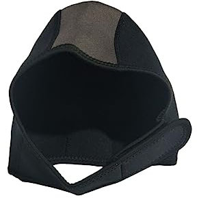 tuwiwol Gorro de Neopreno para Nadar con Capucha térmica, Gorro con protección para los oídos para Piscina, Equipo de Traje de baño Unisex para Hombre y Mujer, Snorkel, Gris, tamaño Libre