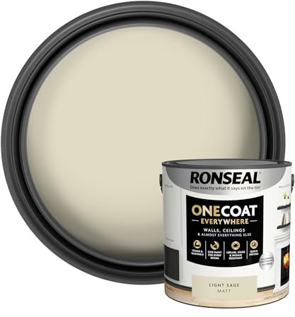 Ronseal One Coat Everywhere Matt Paint 2.5L Light Sage
