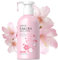 Glänzende Körperlotion, straffende Feuchtigkeitscreme für trockene Haut, japanische Sakura Feuchtigkeitscreme mit Niacinamid & Vitamin C & Sheabutter Körperlotion, pflegt intensive Pflege, nicht