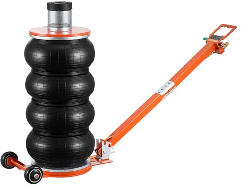 VEVOR Cric Pneumatico per Auto, 6 Ton 2-5S con Colonna Rialzata e Maniglia Regolabile, Facile da Sollevare e Salvaspazio con Cuscinetto in Gomma Spessa, Cric Adatto a Berline, SUV, Pick-up