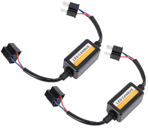 Akozon 2PCS H4 LED -Canbus -Decoder für Anti -Flackern -Scheinwerfer - Plug -and -Last -Widerstand für LED -Lampen, DC 9-16V, Keine Fehlermeldungen, Kompatibel mit H4 -Modellen
