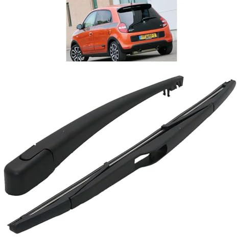 JQHXFDC - Ensemble de balais et Bras d'essuie-Glace arrière pour Voiture, Brosse pour Pare-Brise et vitres 14 pour Renault Twingo 3 III MK3 2015-2023 350mm