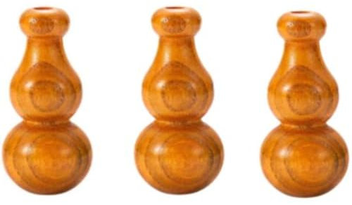 Perline in legno a forma di zucca ornamentali, perline con foro, tenda per porta, accessori fai da te, 15 x 30 mm, 20 pezzi