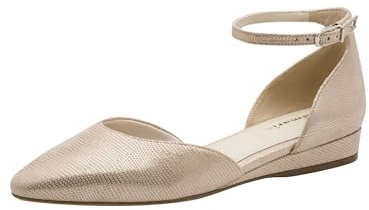 Tamaris Femme Ballerine avec bride plate métallique 39 EU