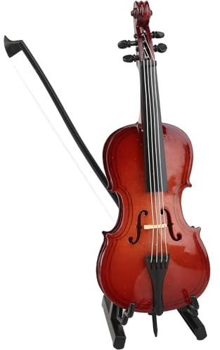 Klassiska cello-repliker träkonst prydnad cello modell trä textur lämplig för visning på hyllor skrivbord miniatyrmodell