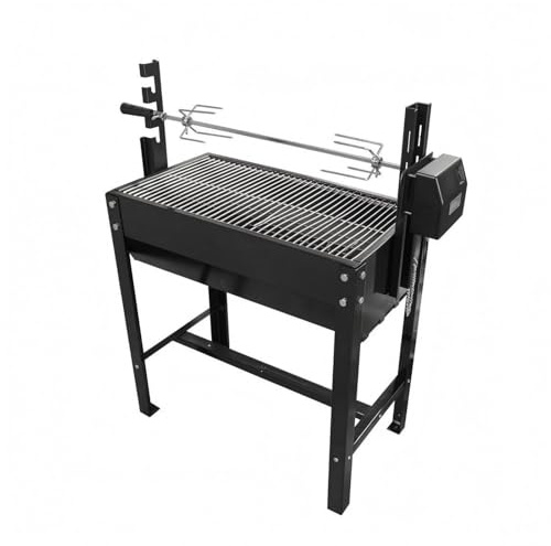 Parrilla Giratoria Exterior Parrilla Barbacoa Asador Rostizador Carbón con Ventilación Inferior y Gestión Estable del, style to 3