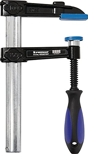 Promat Schraubzwinge Spann-W. 200mm Ausladung 100mm Schienen-Q. 30x8mm mit 3Komp. -Heft