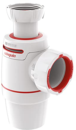 Wirquin 30722146 Siphon d'évier Néo Air ⌀40 mm zéro fuite, blanc