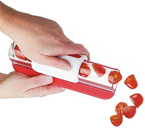 LATRAT Couper les tomates cerises, les raisins, les tomates, la cuisine des fruits, la décoration, ustensile de cuisine, mandoline à légumes, outil de cuisine