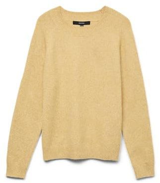 VERO MODA VMDOFFY LS O-Cuello Blouse GA Noos 10201022, Golden Spice/Detail:Melange, M