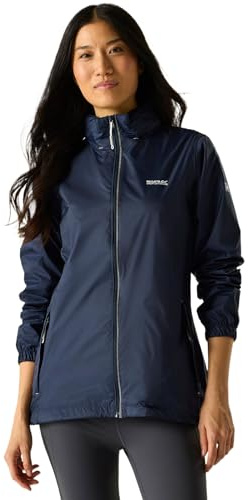 Regatta Womens Corinne IV Waterproof Soft Shell Jacket Pack-Away Hiking Walking Coat 22 Washed Denim