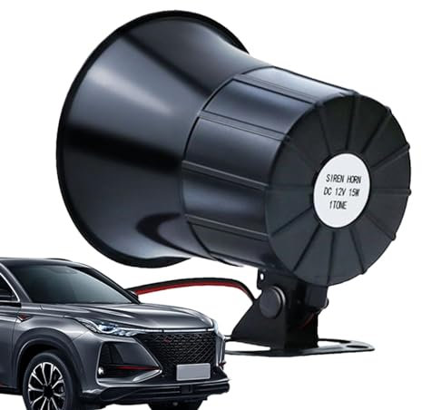 Missmisq Alarmanlage fürs Auto,Autoalarmanlage gegen Diebstahl mit Ton,Kabelgebundene 110-dB-Autoalarmanlagen gegen Diebstahl | Sicherheitssirene, Diebstahlsicherung für Fahrzeuge, 12 V/24 V, Warnung