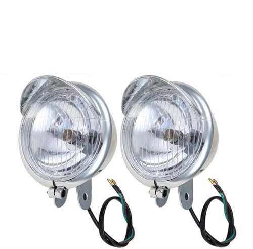 Conjunto Faro Motocicleta Faros Antiniebla Cromados para Motocicleta para Kawasaki para Vulcan para VN 400 1500 800 900 1600 2000 1700 Faro Motocicleta