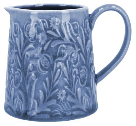 Gisela Graham Country Flowers Mini Jug, Blue