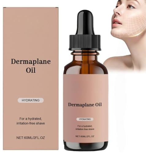 60ml Hydrating Der/maplane Oil,Shaving Oil Women,Der/maplane Oils Kit,Shave Oil for Face Sensitive Skin,Face Shaving Oil for Women,Hair Removal Soothing Essential Oil with Vitamin E